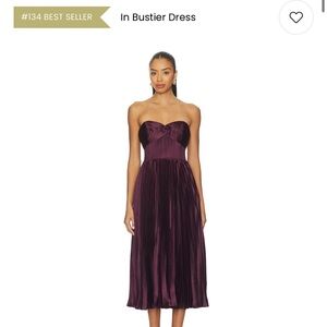 ASTR Ascella Dress in wine Midi Dress